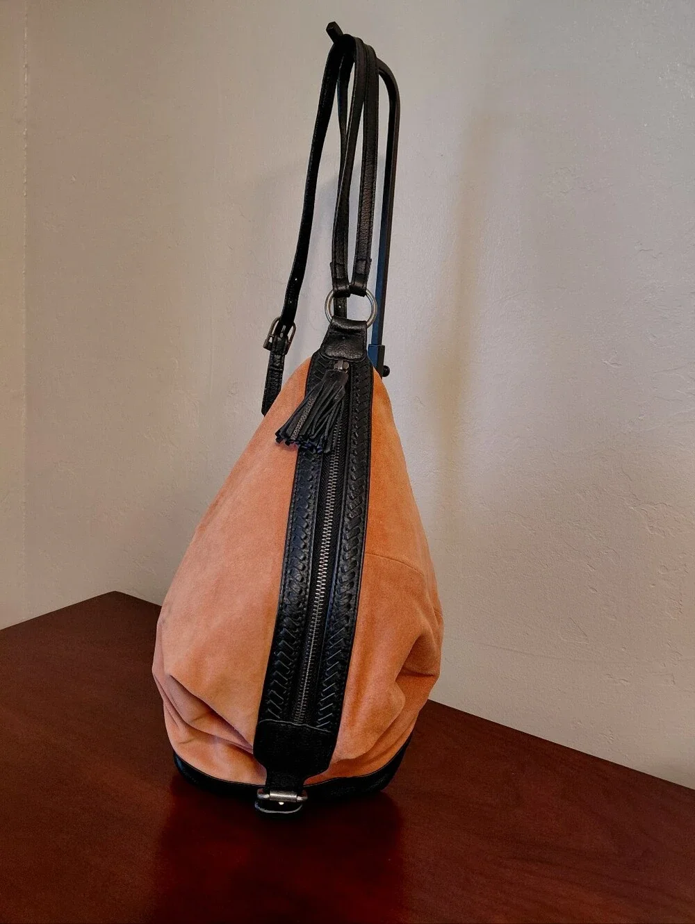 Free People Serena Suede Slouchy Backpack